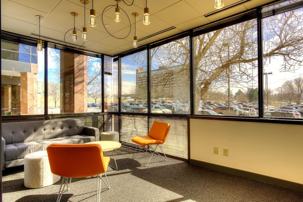 KORE 9250 Greenwood Village DTC office building tenant lounge